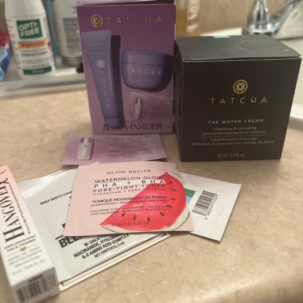 BNIB TATCHA WATER CREAM + SAMPLES